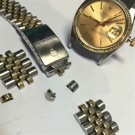 fixing stretched jubilee rolex band|rolex watch bands replacement cost.